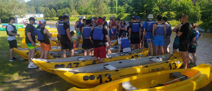 Vodácký kurz tříd IT3C, IT3B a IT3A